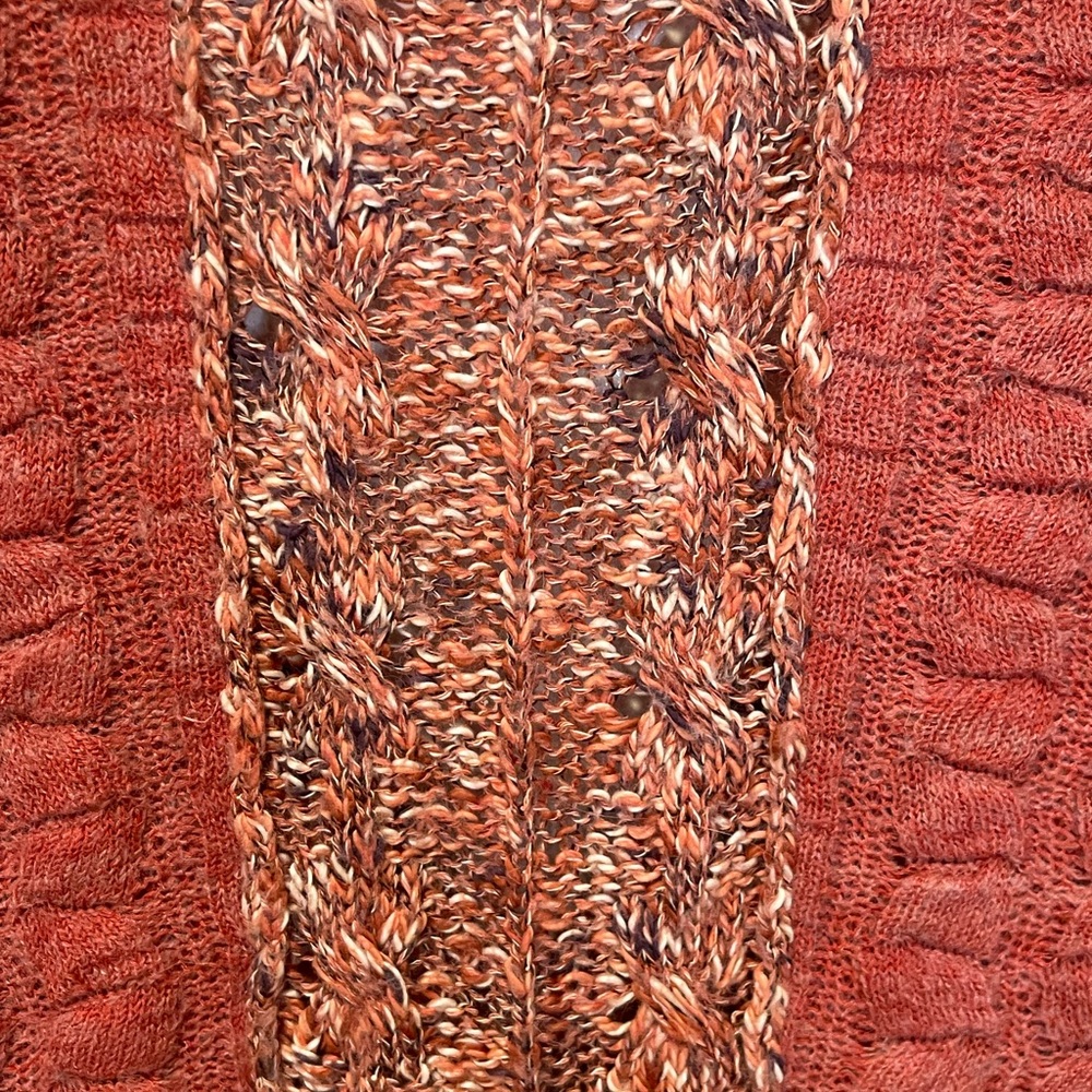 Guava colored free people sweater size L. - Picture 3 of 6